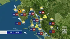 Vremenska prognoza, Foto: HTV/HRT