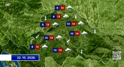 Vremenska prognoza, Foto: Dnevnik/HRT