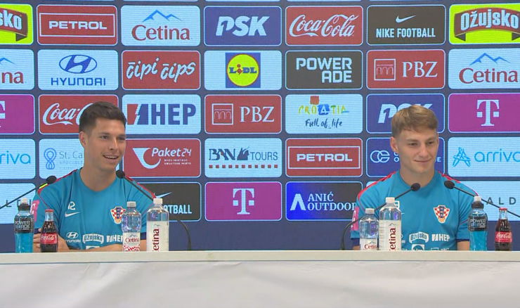 Ivor Pandur i Toni Fruk na konferenciji za medije