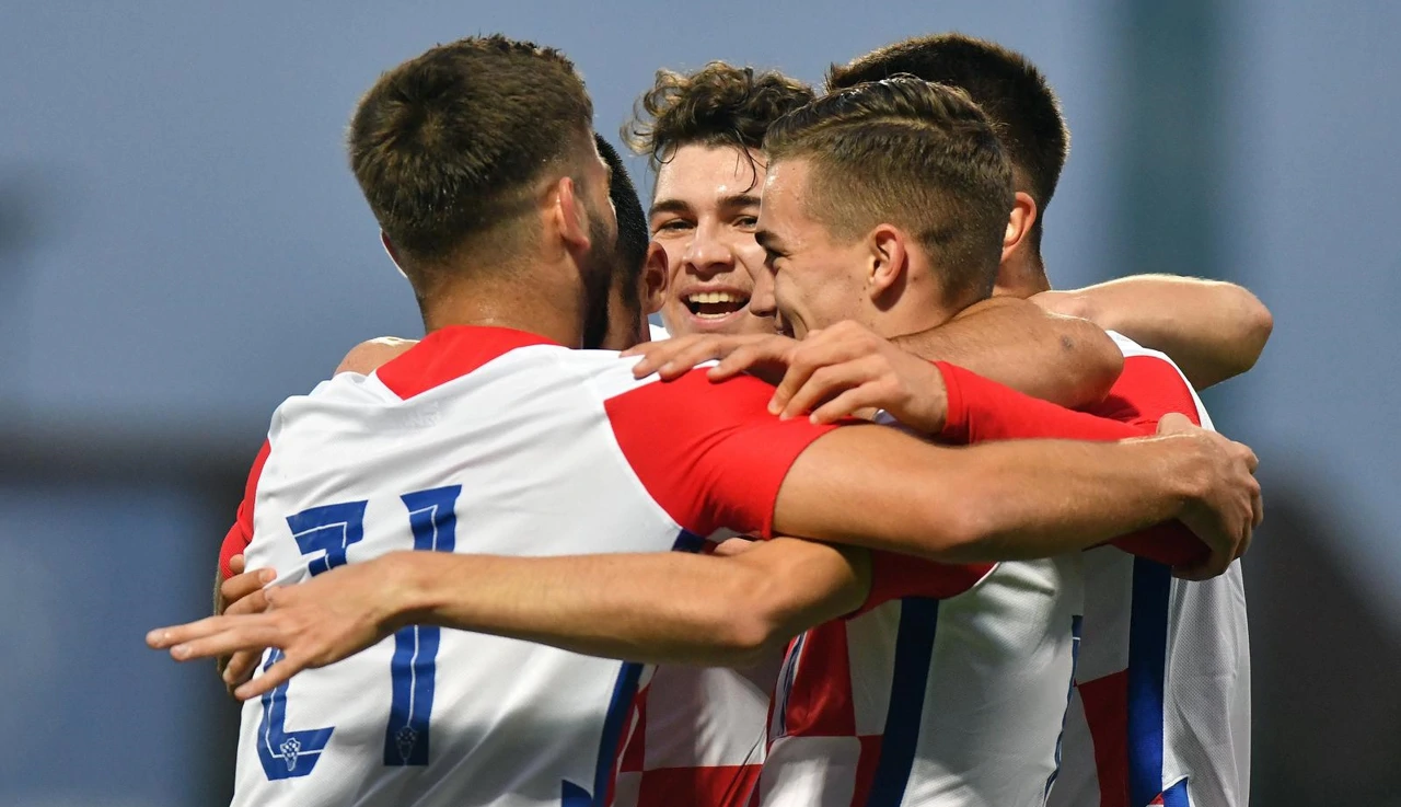 Slavlje mladih hrvatskih nogometaša