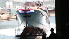  Split: Svečano porinuće obalnog ophodnog broda za MORH, arhiva