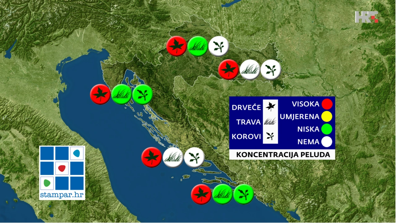 peludna prognoza NZJZ-a, Foto: HRT/HRT