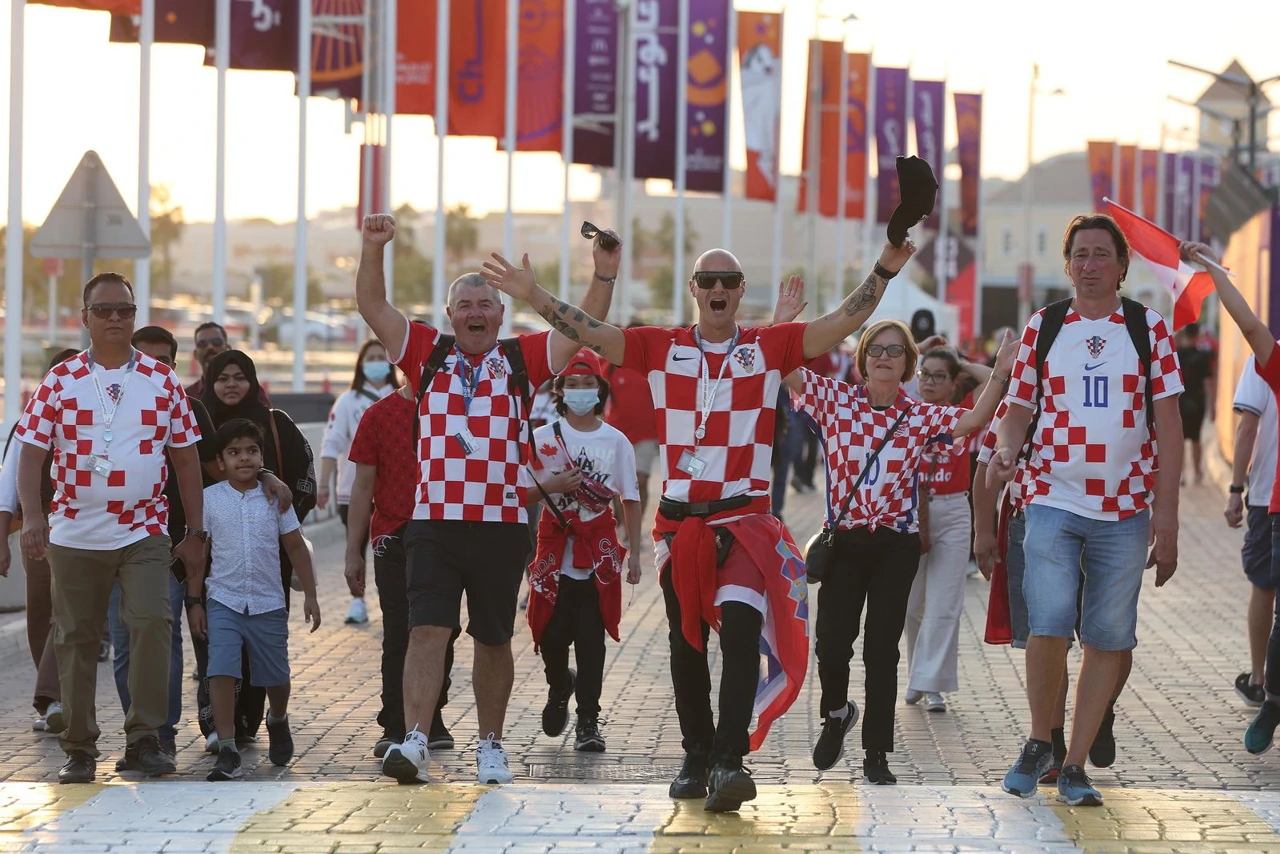 Navijači pristižu na stadion uoči utakmice Hrvatska - Kanada, Foto: Igor Kralj/PIXSELL
