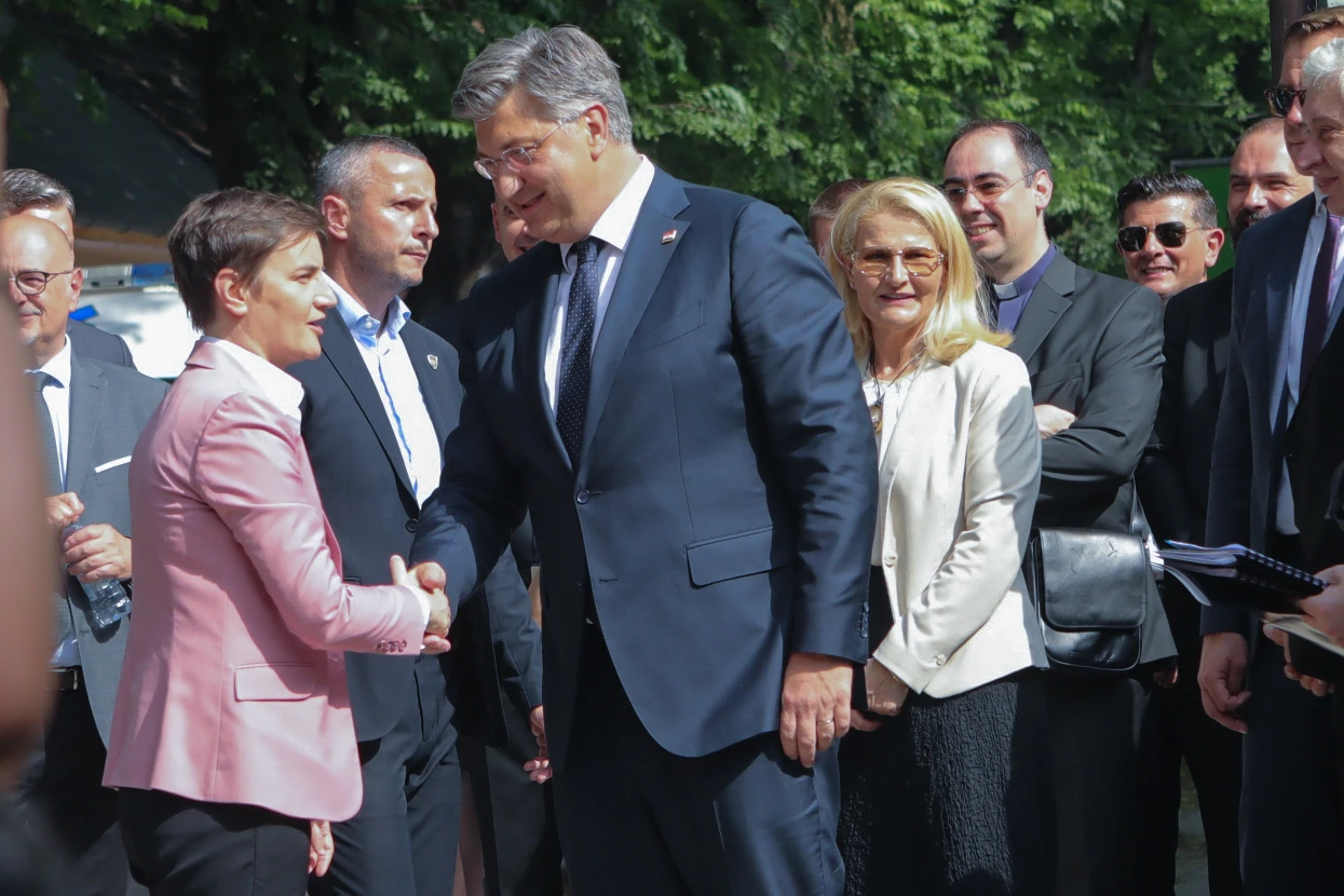 Ana Brnabić i Andrej Plenković na otvorenju Hrvatskog doma - Matice, Foto: Dubravka Petric/PIXSELL