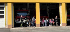 Vtrićanci u posjeti Javnoj vatrogasnoj postrojbi Osijek, Foto: Ana Mitar/Radio Osijek
