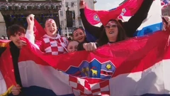 Navijači spremni za doček rukometaša na Trgu bana Jelačića, Foto: HTV/HRT