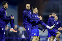 Sandro Kulenović i Josip Mišić na zagrijavanju, Foto: Sanjin Strukic/PIXSELL