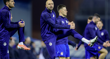 Sandro Kulenović i Josip Mišić na zagrijavanju