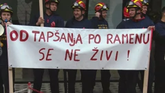 Prosvjed vatrogasaca, Foto: HTV/HRT