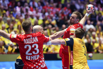 Švedska - Hrvatska. Oscar Bergendahl i Luka Cindrić , Foto: Sanjin Strukic/PIXSELL