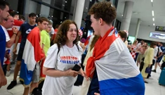 Doček zlatne U18 vaterpolske reprezentacije, Foto: Goran Mehkek/CROPIX