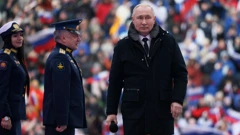 Vladimir Putin na stadionu Lužnjiki