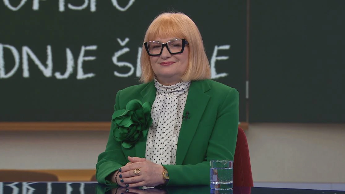 Suzana Hitrec, predsjednica Udruge hrvatskih srednjoškolskih ravnatelja, Foto: HRT/HTV