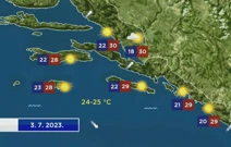 Vremenska prognoza , Foto: HRT/HTV