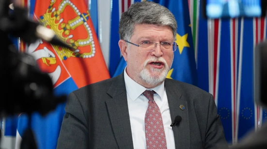 Croatian MEP Tonino Picula during his recent visit to Belgrade