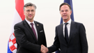 Andrej Plenković s glavnim tajnikom NATO-a Markom Rutteom 