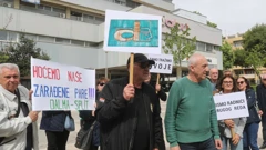  Split: Konferencija za medije radnika Dalme d.d. u stečaju