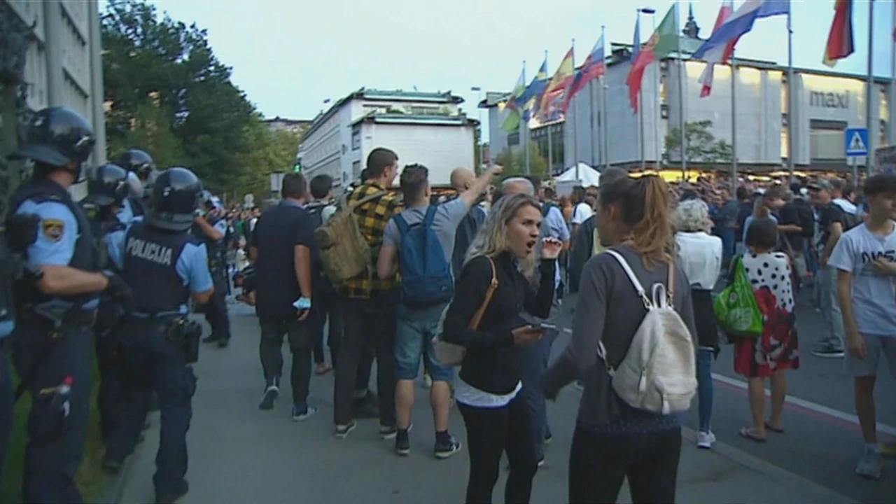 Prosvjedi u Sloveniji, Foto: Studio 4/HRT