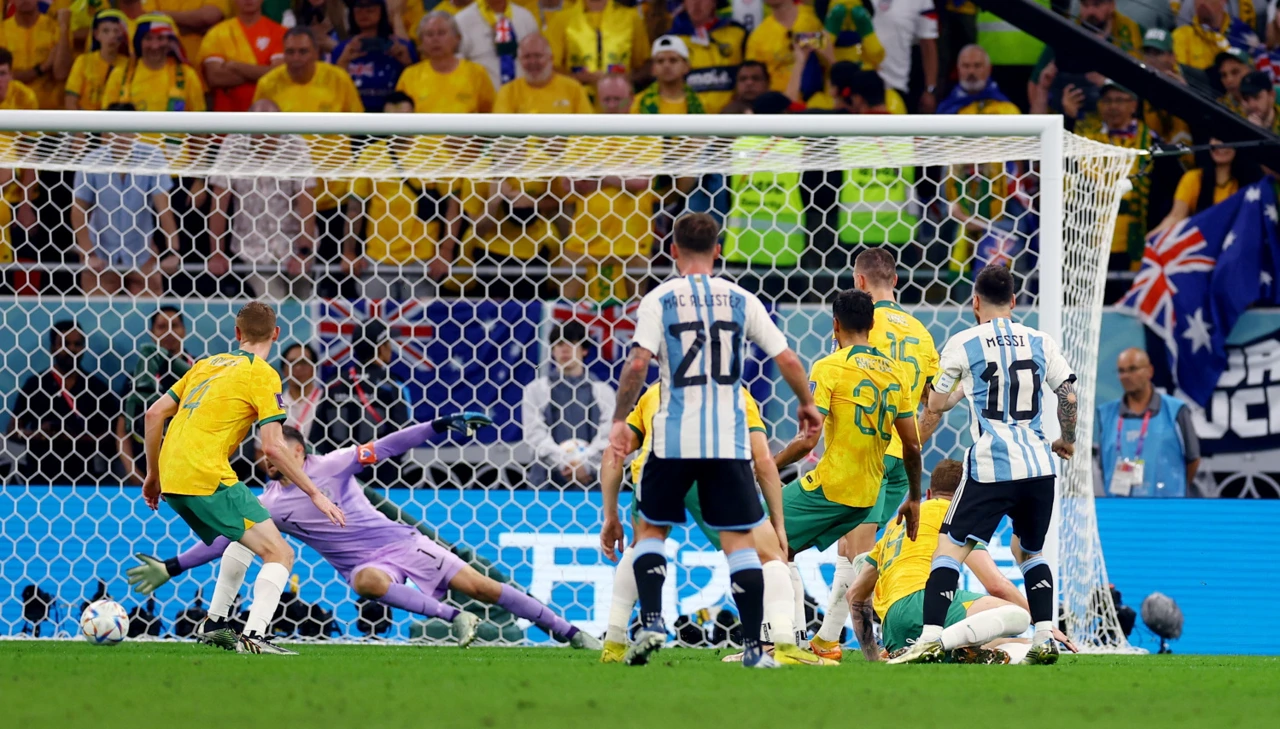 Messi zabija Australiji