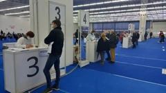 Cijepljenje na Velesajmu 2. studenoga, Foto: HTV/HRT