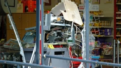 Uništeni bankomat, arhivska fotografija