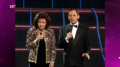 Helga Vlahović i Oliver Mlakar, Foto: HTV/HRT
