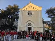  Proslava je nastavljena zajedničkim druženjem u župnom dvorištu., Foto: Kotorska biskupija//