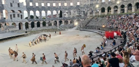 Borbe gladijatora u pulskom Amfiteatru, Foto: Tatjana Kaštelan/HRT