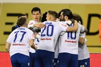 Slavlje nakon pogotka Krovinovića, Foto: Ante Cizmic/CROPIX