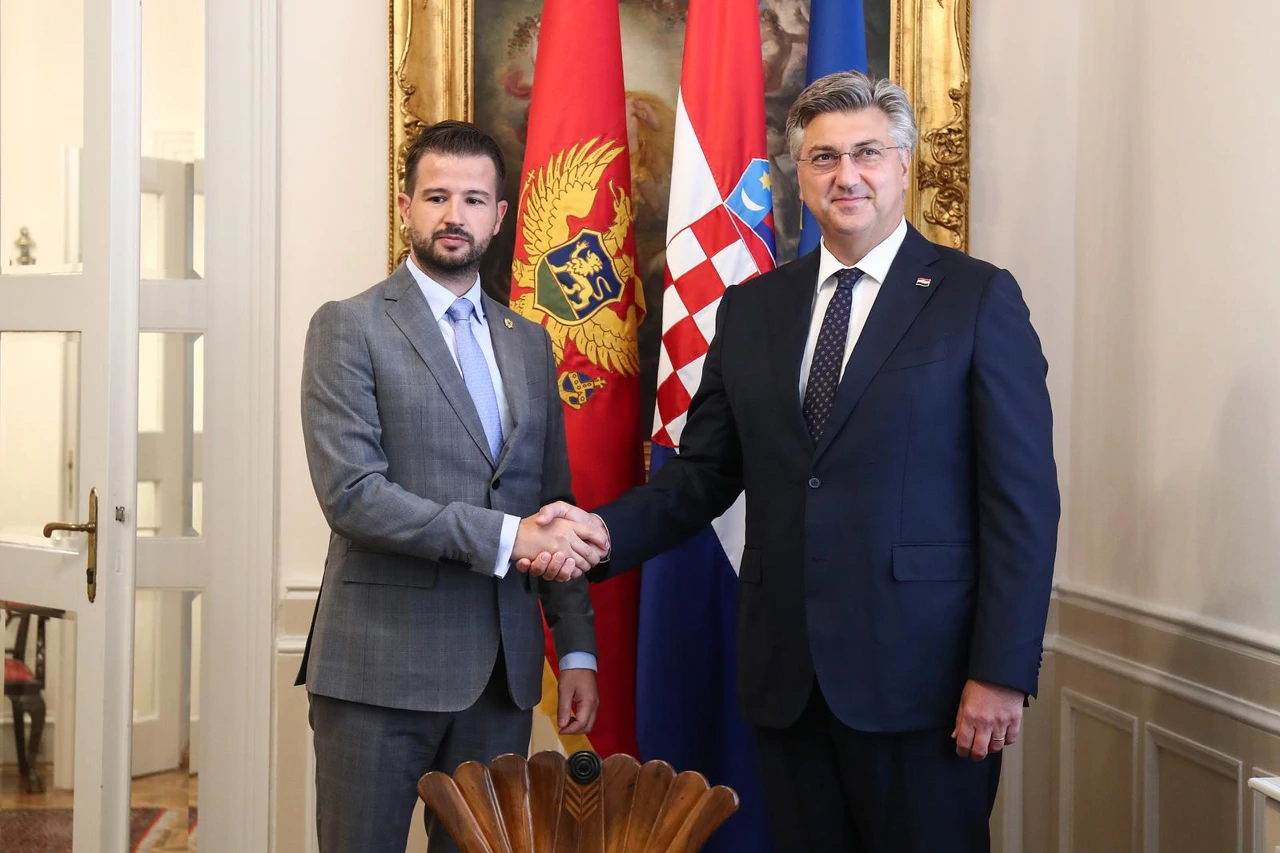 Crnogorski predsjednik Milatović i predsjednik Vlade RH Plenković