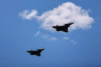Rafale multipurpose combat aircraft flying over Knin , Foto: Sime Zelic/Pixsell