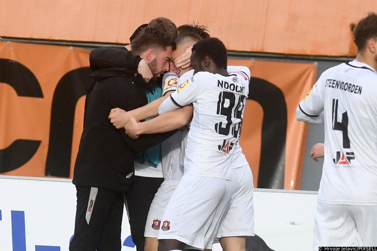Slavlje nogometaša Gorice, Foto: Hrvoje Jelavic/PIXSELL