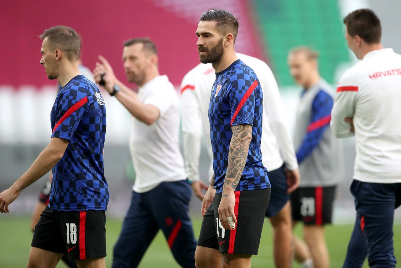 Zagrijavanje uoči Hrvatska - Bugarska, Foto: Igor Kralj/PIXSELL