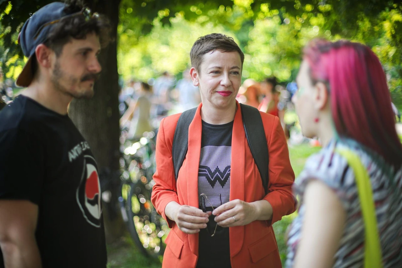 Danijela Dolenec na Pride Rideu, Foto: Sanjin Strukić/PIXSELL