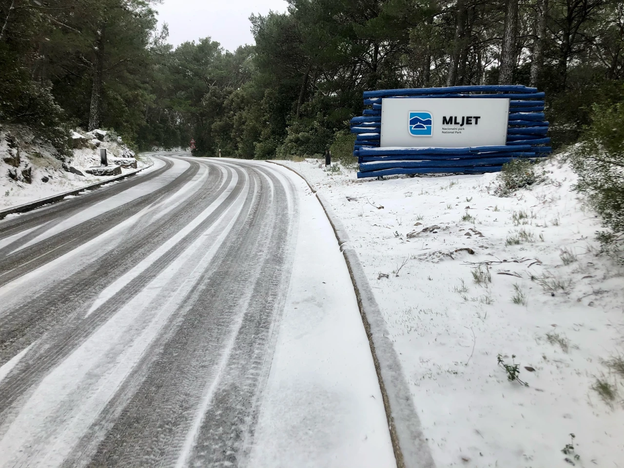 snijeg na Mljetu, Foto: Ivan Sršen/-