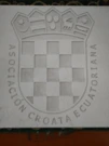 Emblema de la Asociación Croata Ecuatoriana / Amblem Hrvatsko-ekvadorske udruge, Foto: Gustavo Delgado Uscocovich//