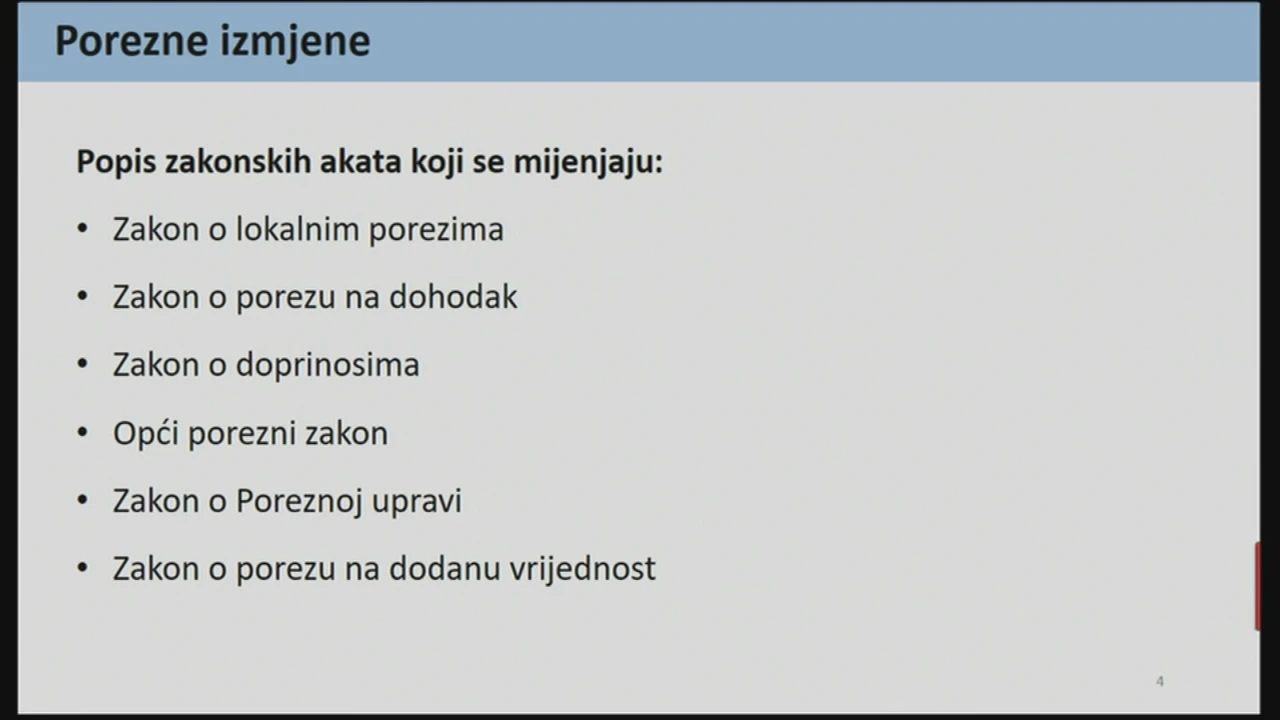 Porezne izmjene