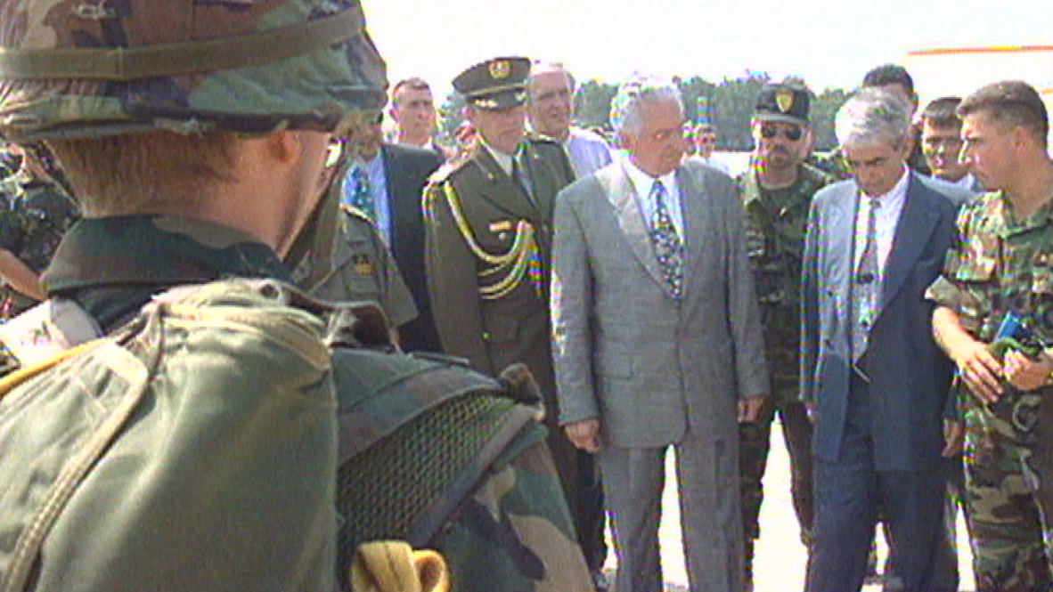 Franjo Tuđman, Gojko Šušak i Ante Gotovina, arhivska snimka