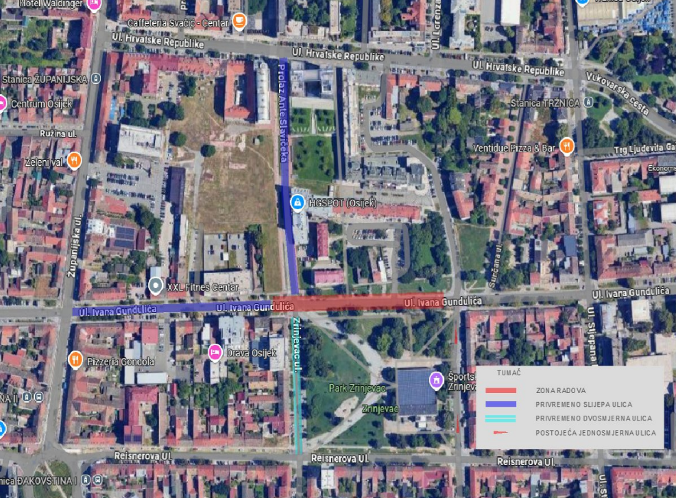 radovi u Gundulićevoj