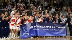 Slavlje hrvatske reprezentacije u futsalu 