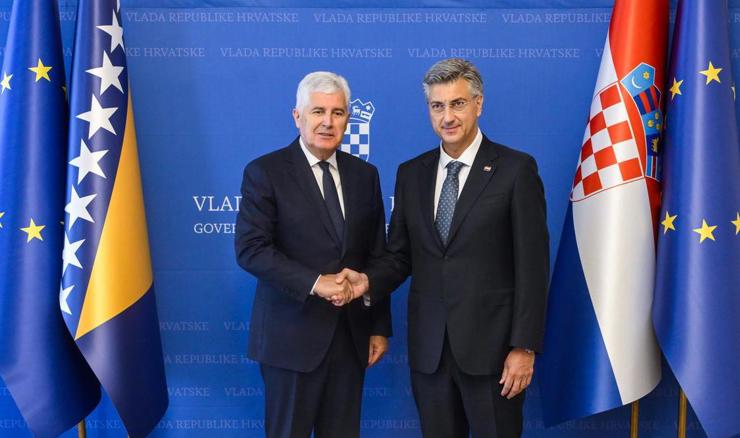 VJ15 Plenković s Čovićem i povjerenicom EK: Hrvatska traži izmjene izbornog zakona u BiH