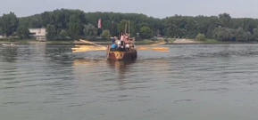 Replika rimskog broda iz 4.stoljeća iz projekta “Living Danube Limes”, Foto: Screenshot/Radio Osijek