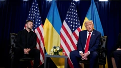 Donald Trump i Volodimir Zelenski na marginama summita UN-a