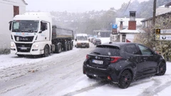  Snijeg izazvao kaos na cestama u Dalmatinskoj zagori, Foto: Ivo Cagalj/PIXSELL