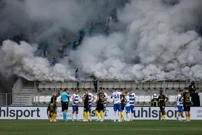 Dimni zastor Kohorte na Opus Areni, Foto: Vlado Kos/CROPIX