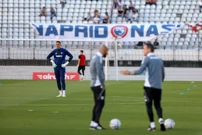 Zagrijavanje uoči utakmice, Foto: Sime Zelic/PIXSELL
