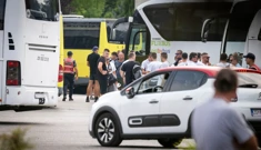Navijači Hajduka u Tirani, Foto: Ante Cizmic /CROPIX