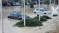 Potopljeno parkiralište u Šibeniku, Foto: H. Gunjača/HRT