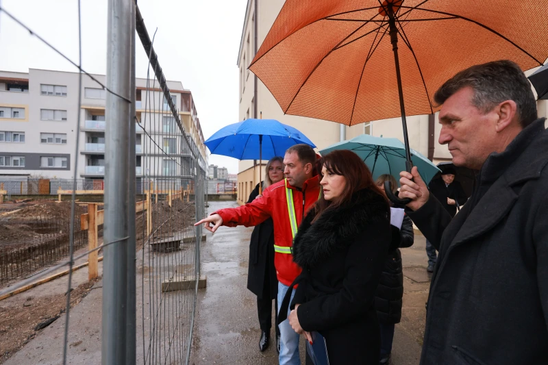 Županica Tramišak u obilasku gradilišta, Foto: OBŽ/-