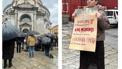 Prvi put u Rijeci - molitveni skup "Muževni budite" i prosvjednici